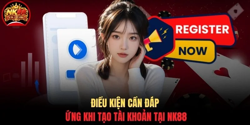 Đăng ký NK88 2 Điều kiện cần đáp ứng khi tạo tài khoản tại NK88