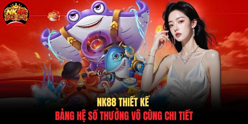 Bắn Cá Vương Giả NK88 - Hướng Dẫn Cách Săn Boss Khủng 3 NK88 thiết kế bảng hệ số thưởng vô cùng chi tiết
